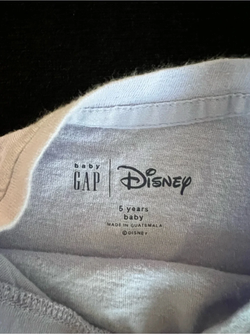 GAP - Disney Lilac Long Sleeve Tee with Princess Heart Graphic
